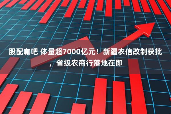 股配咖吧 体量超7000亿元！新疆农信改制获批，省级农商行落地在即